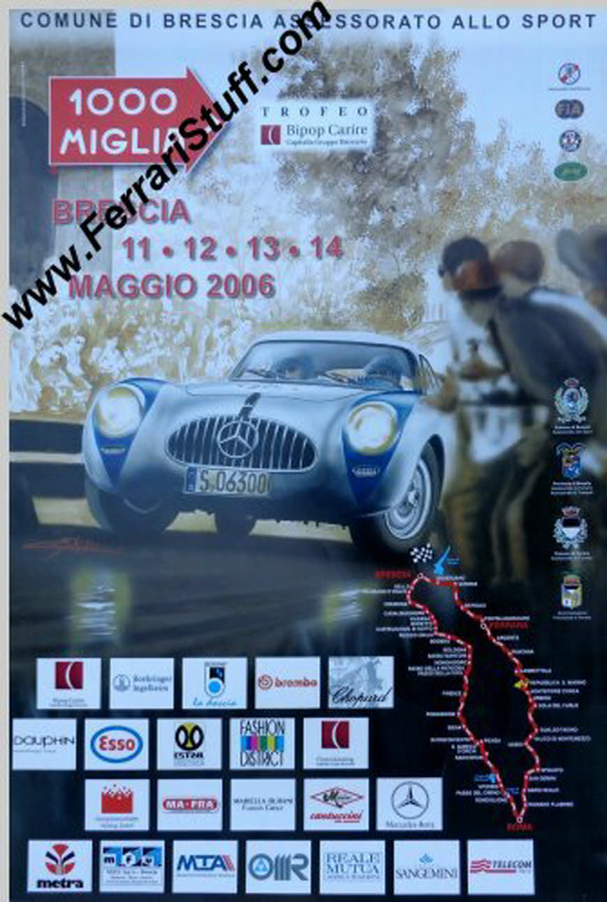 Original 2006 Mille Miglia Poster | mm2006 | 9503968782564